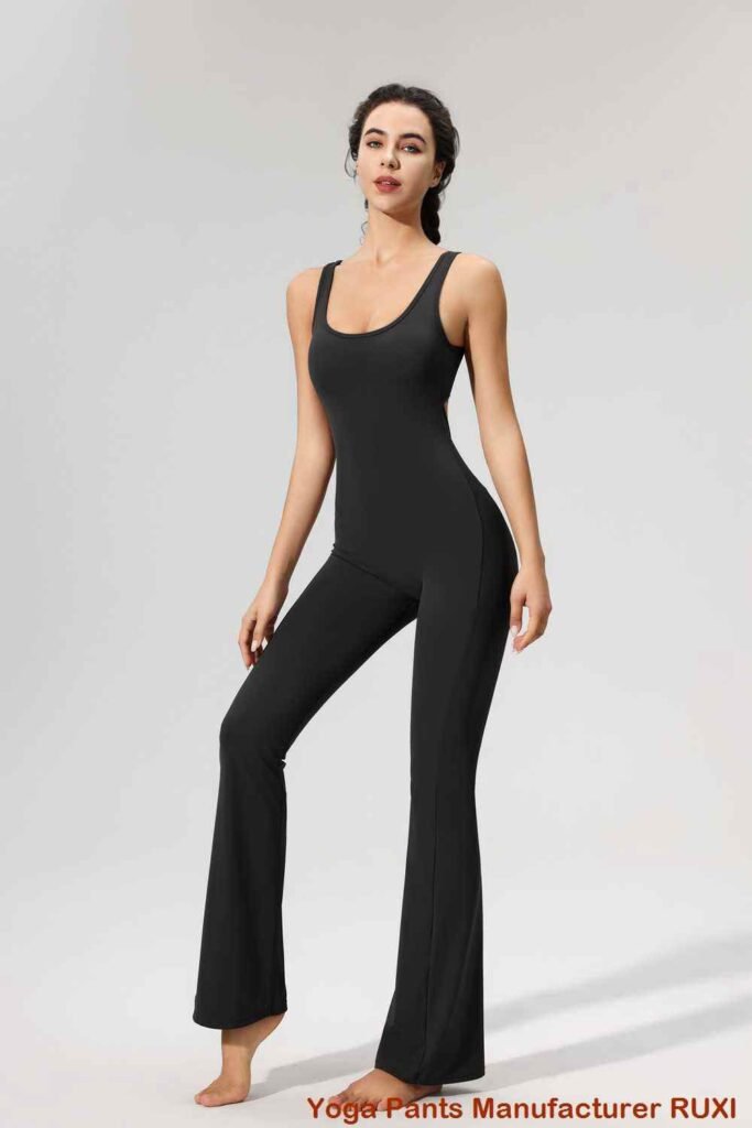 čierne nohavice na jogu RUXI sn89